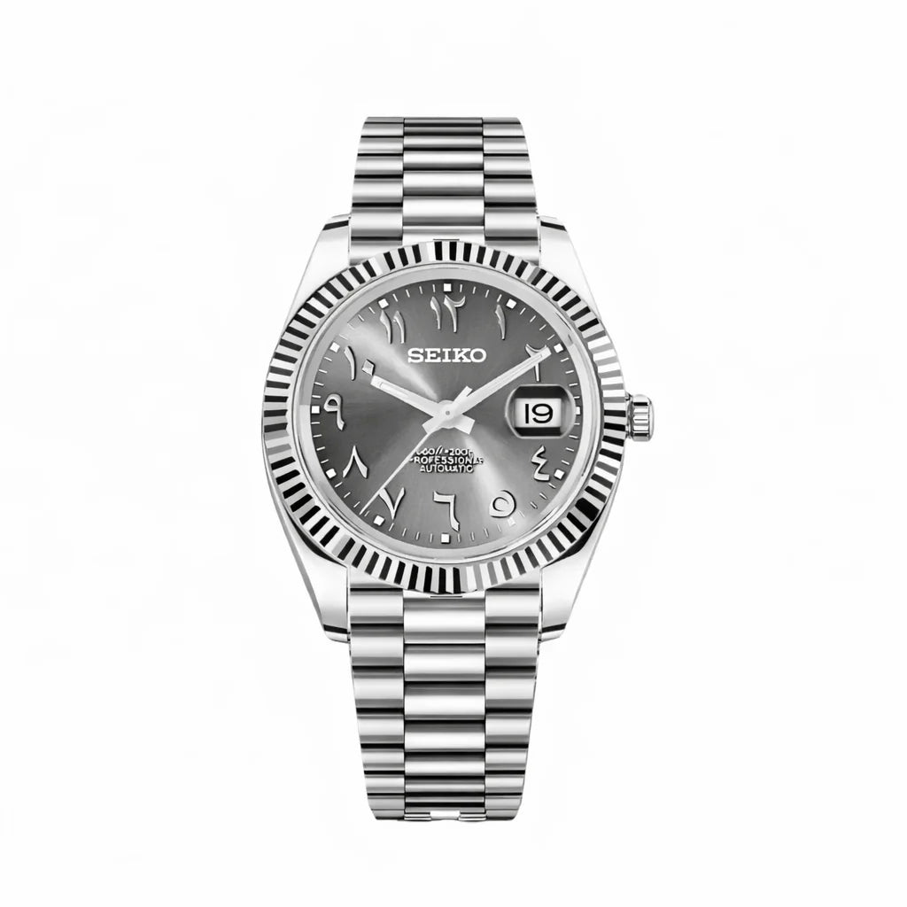 Seiko Datejust Gray Arabic Dial