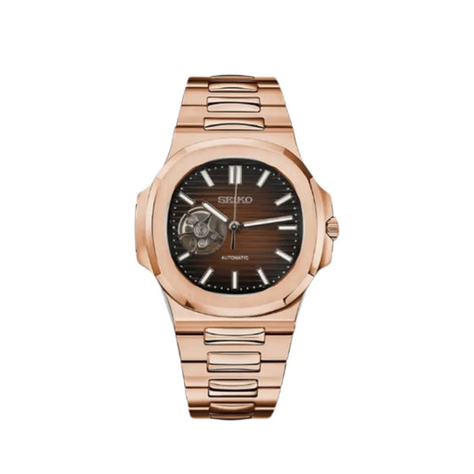 Seiko Nautilus Rose Gold Open Heart
