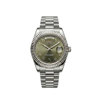 Seiko Day-Date Olive Arabic Dial