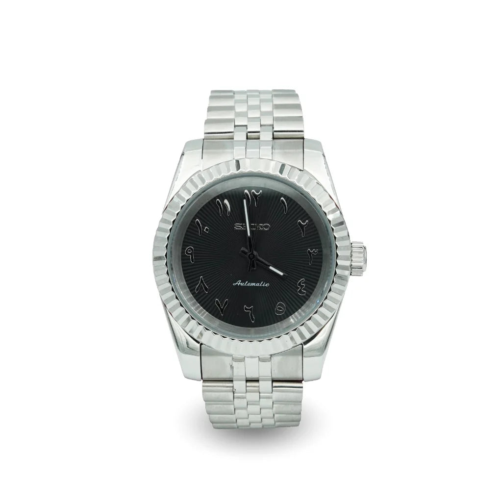 Seiko Datejust Black Textured Arabic Dial