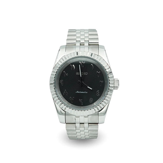 Seiko Datejust Black Textured Arabic Dial
