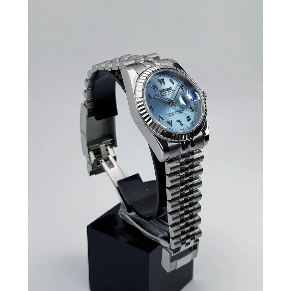 Seiko Datejust Ice Blue Arabic Dial