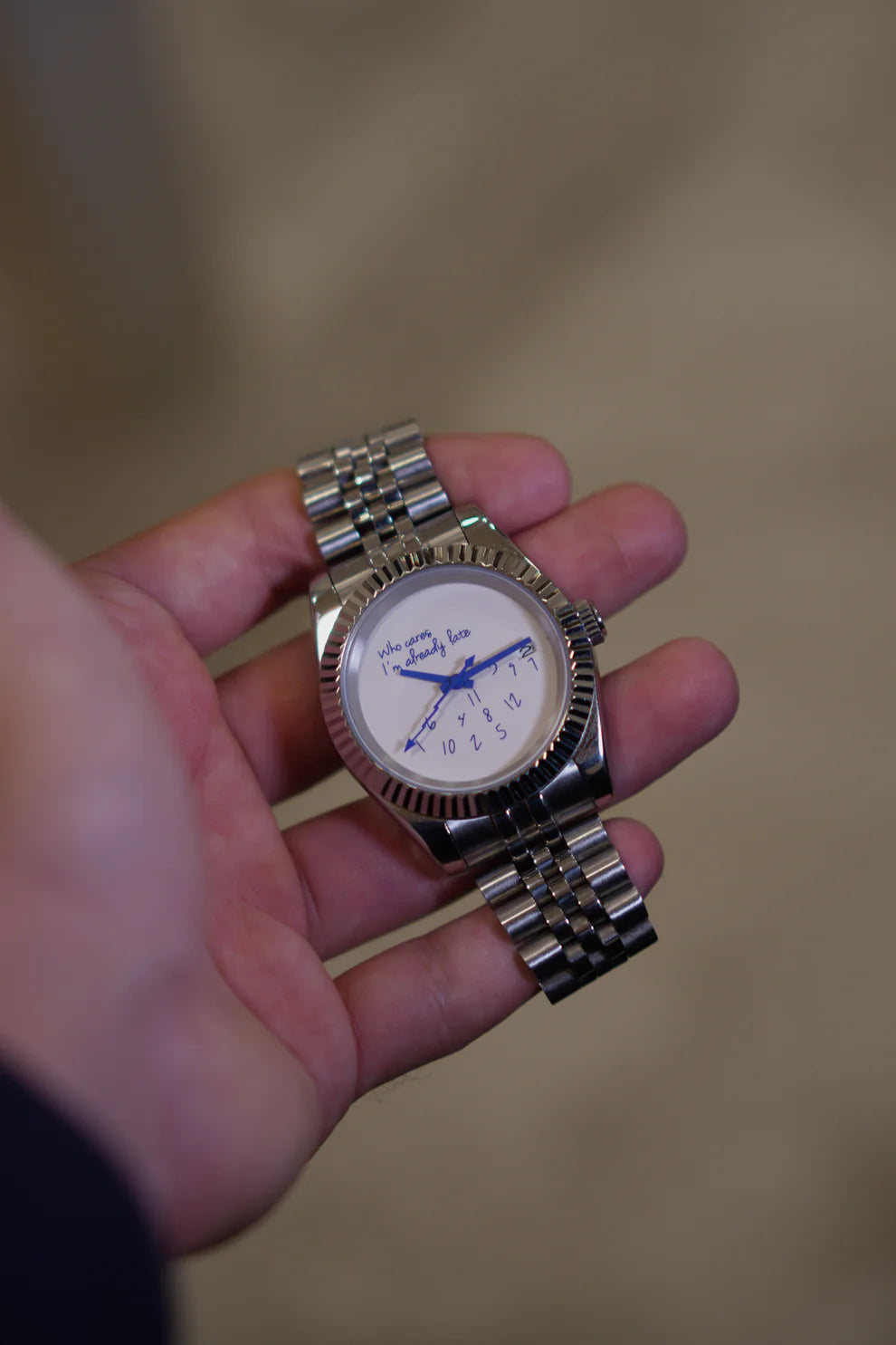 Seiko Datejust Who Cares I'm Already Late