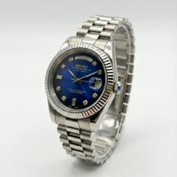 Seiko Day-Date Blue Royal Dial