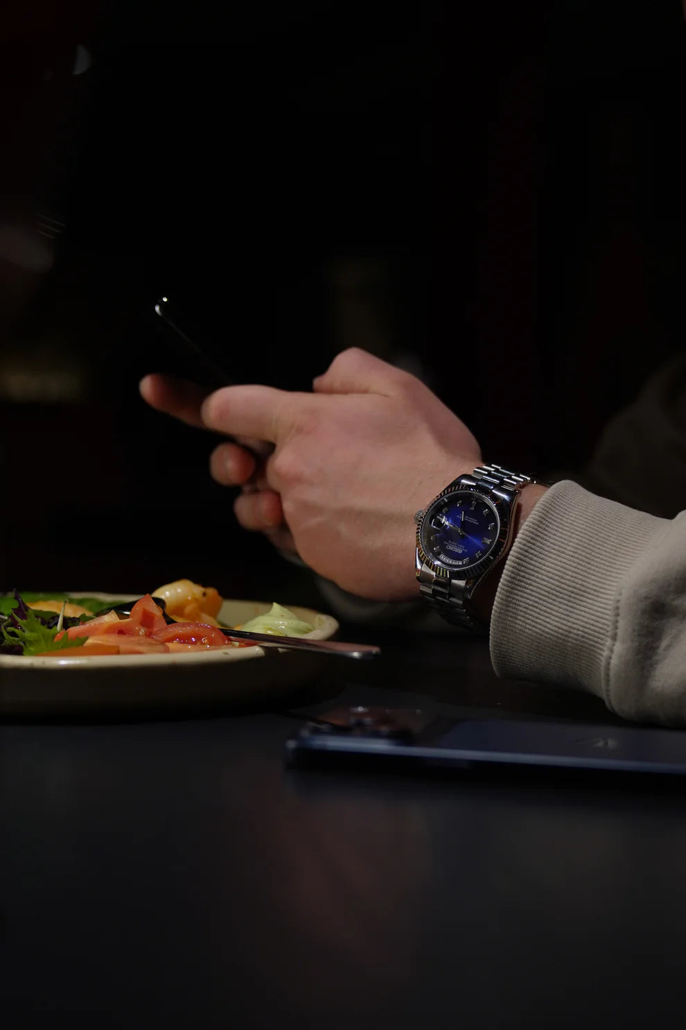 Seiko Day-Date Blue Royal Dial