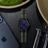 Seiko Day-Date Blue Royal Dial