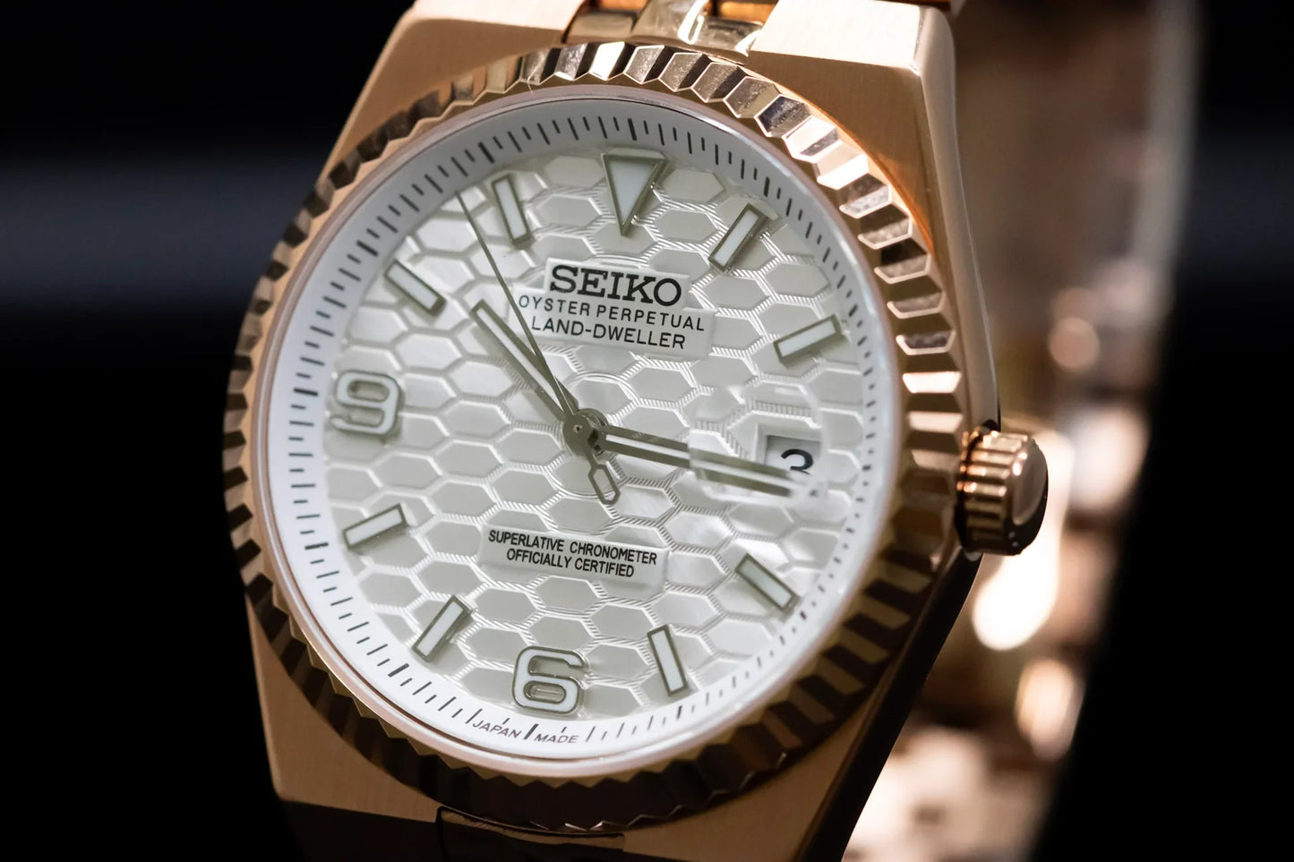 Seiko Land-Dweller Rose Gold