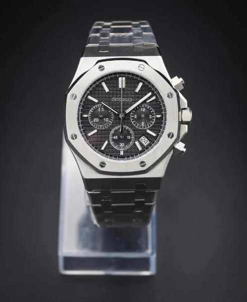 Seiko Royal Oak Black Chronograph